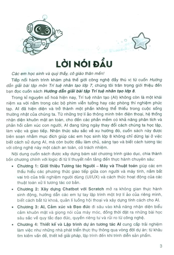 HƯỚNG DẪN GIẢI BÀI TẬP TRÍ TUỆ NHÂN TẠO (AI) LỚP 8